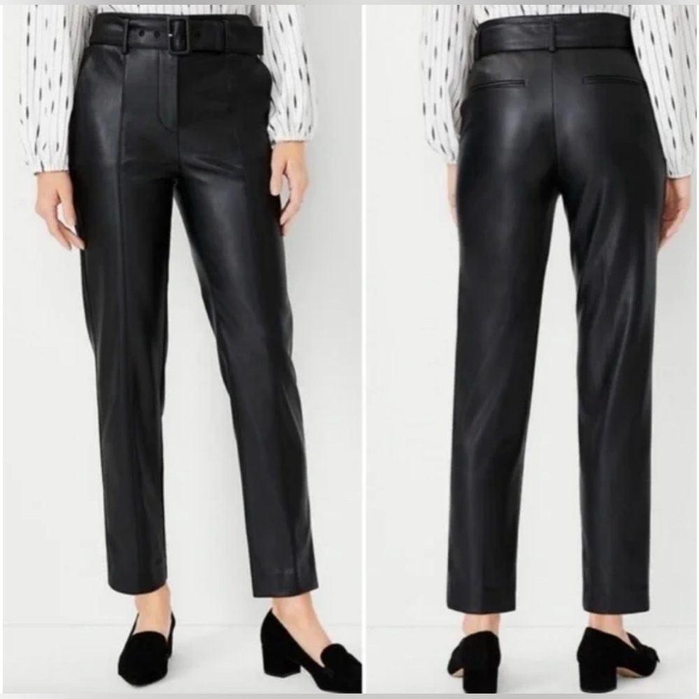 Ann Taylor faux Leather casual pants. New with tags. Size 6 p